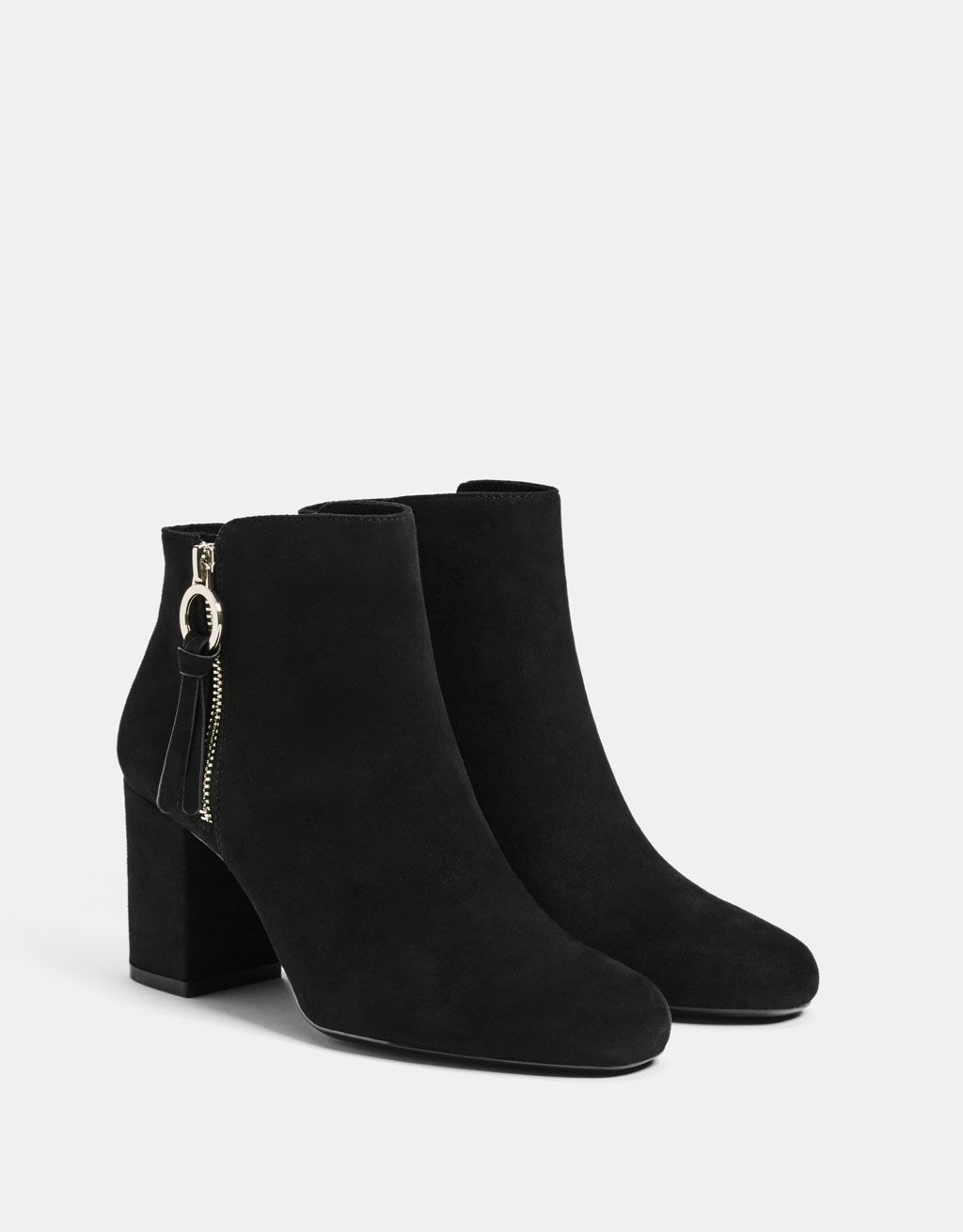 Botines tacón cremallera