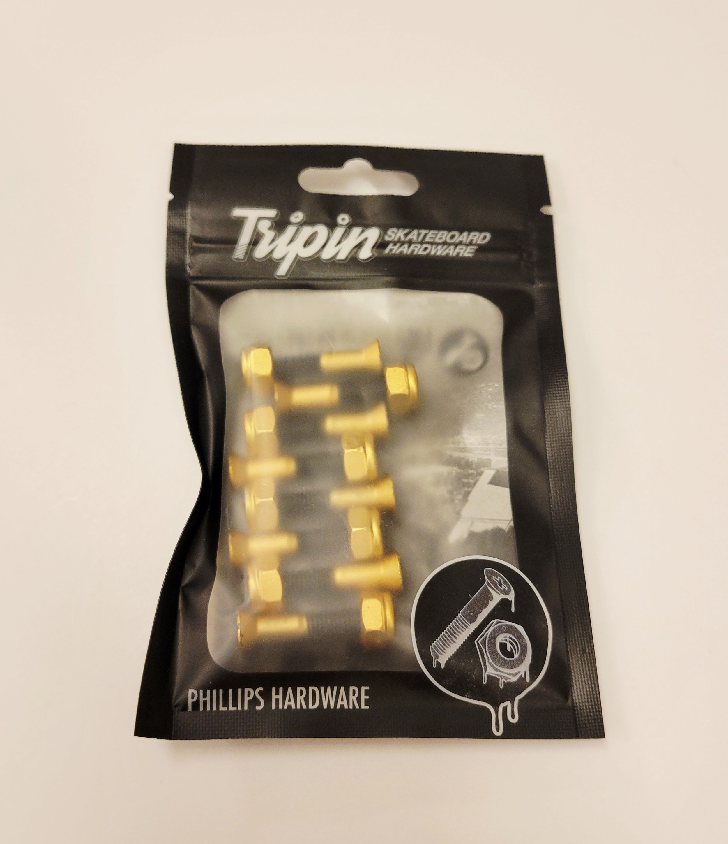 TRIPIN Hardware 1" Phillips Gold Rush