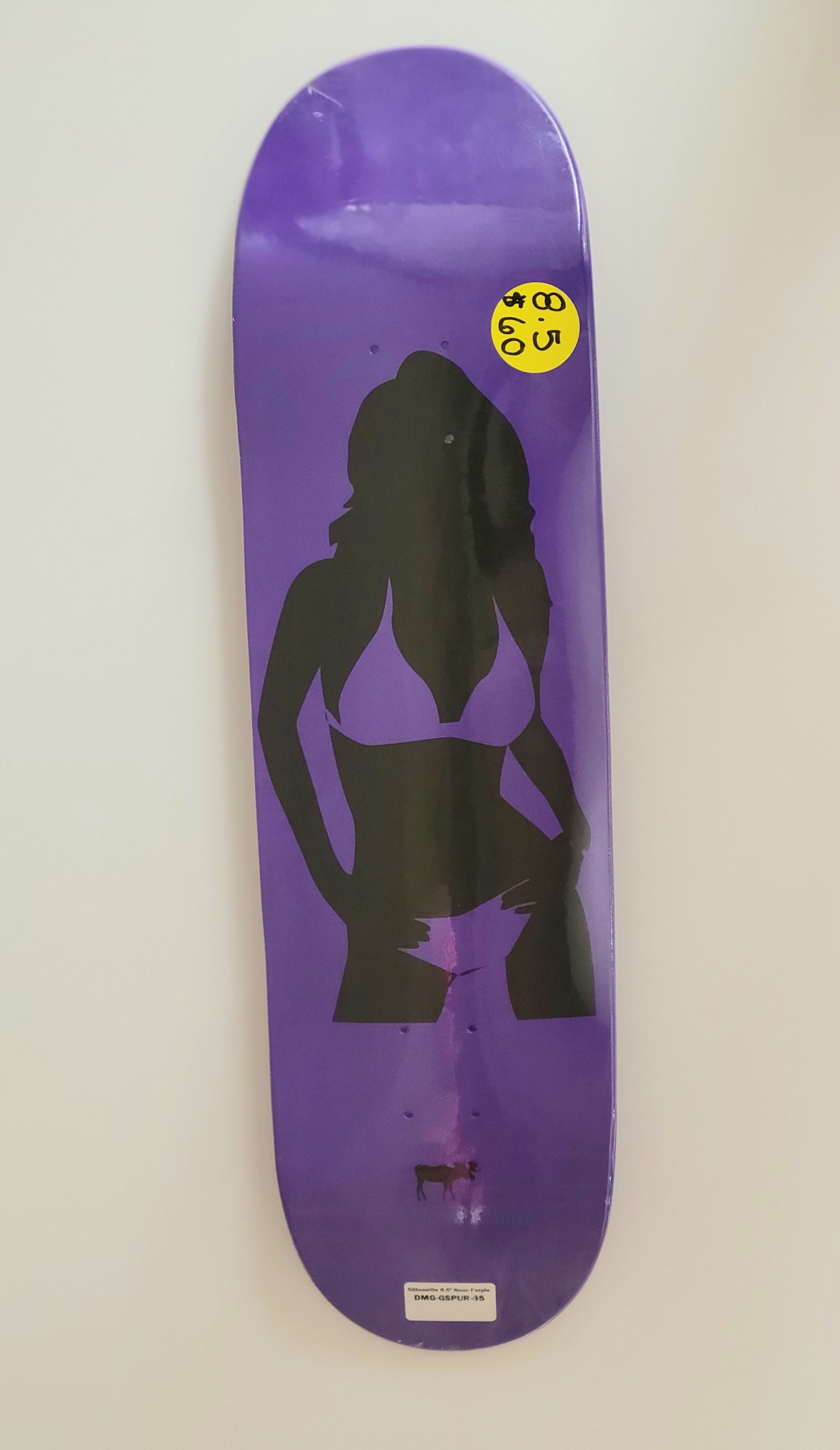 Moose Girl Silhouette Purple Deck 8.5"