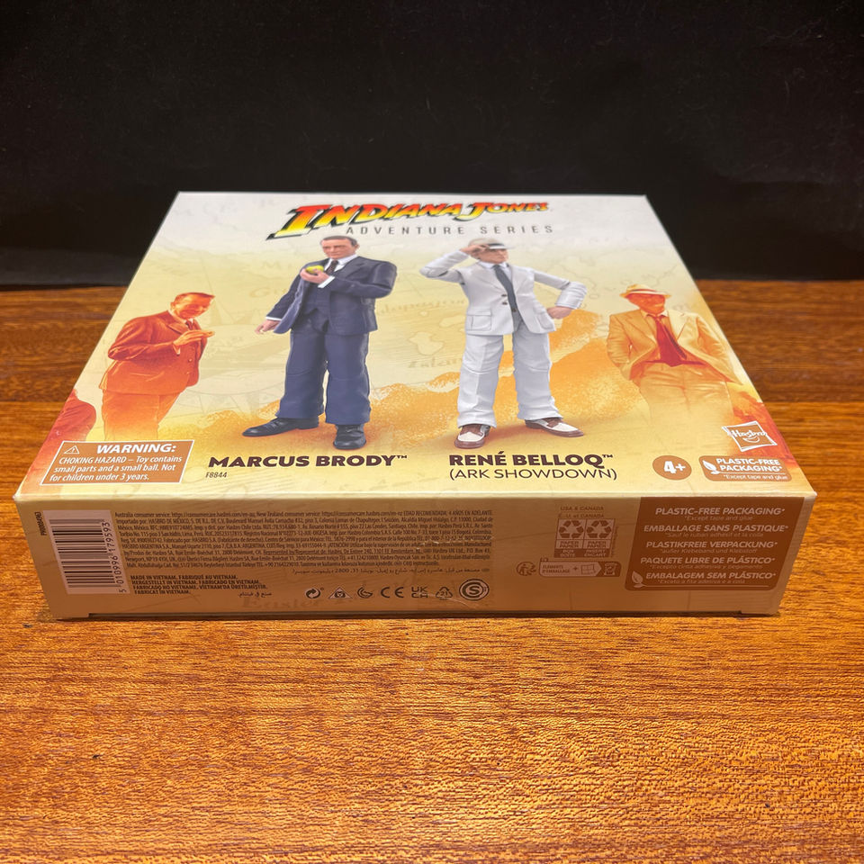 Indiana Jones Adventure Series Marcus Brody & Rene Belloq figures