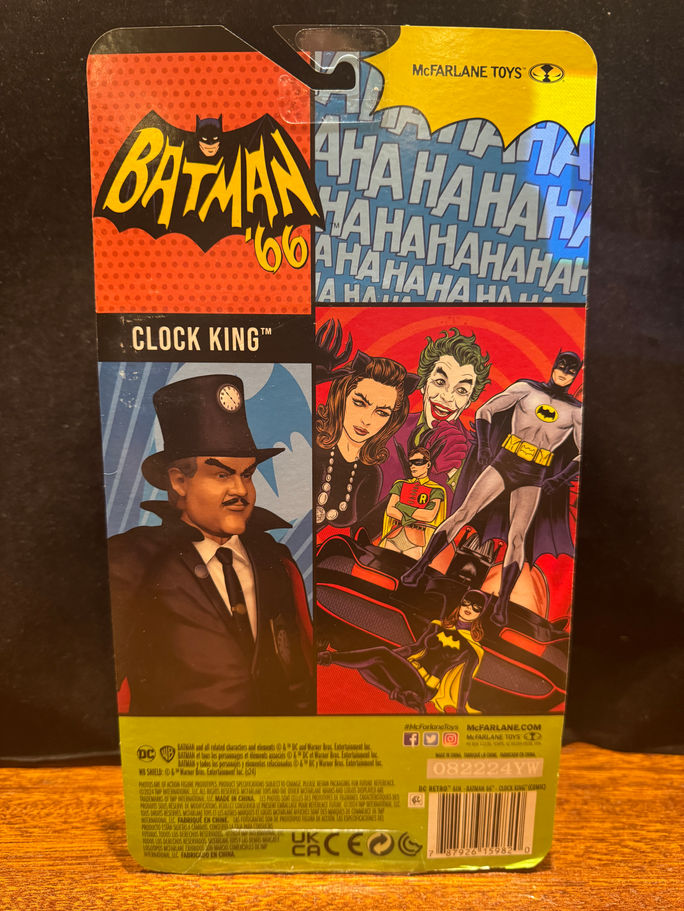McFarlane Toys RETRO VARIANT CLOCK KING Batman Classic TV Series 6" Figure