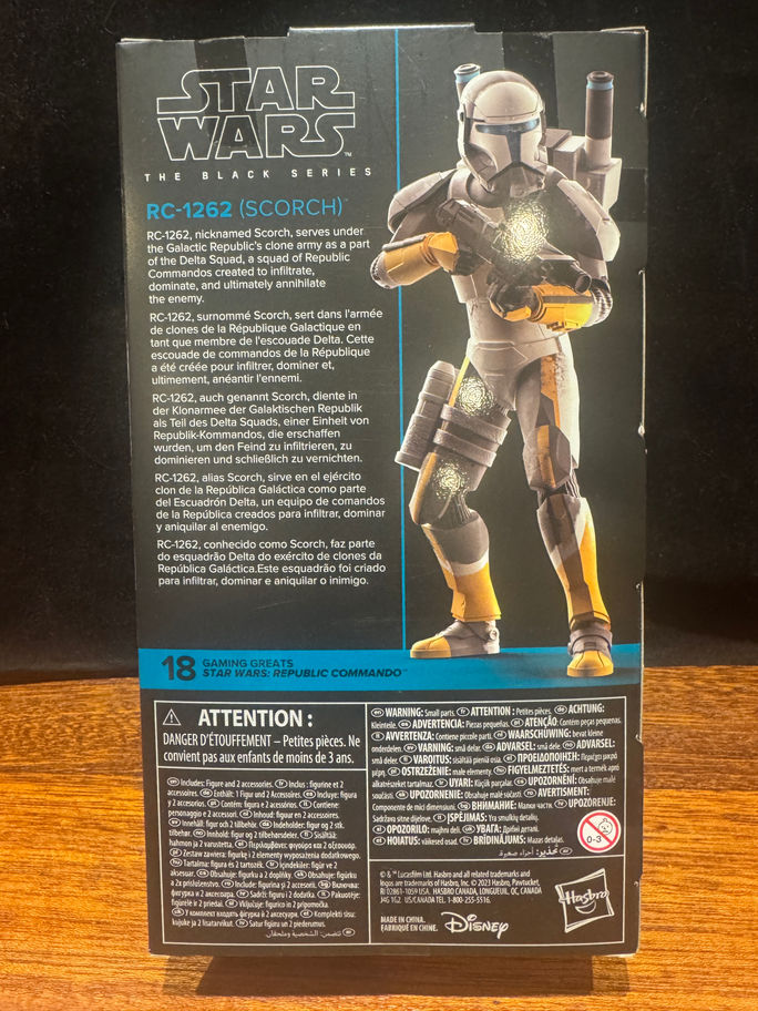 Star Wars Black Series RC-1262 (SCORCH) #18 Gaming Greats 6" Action Figure