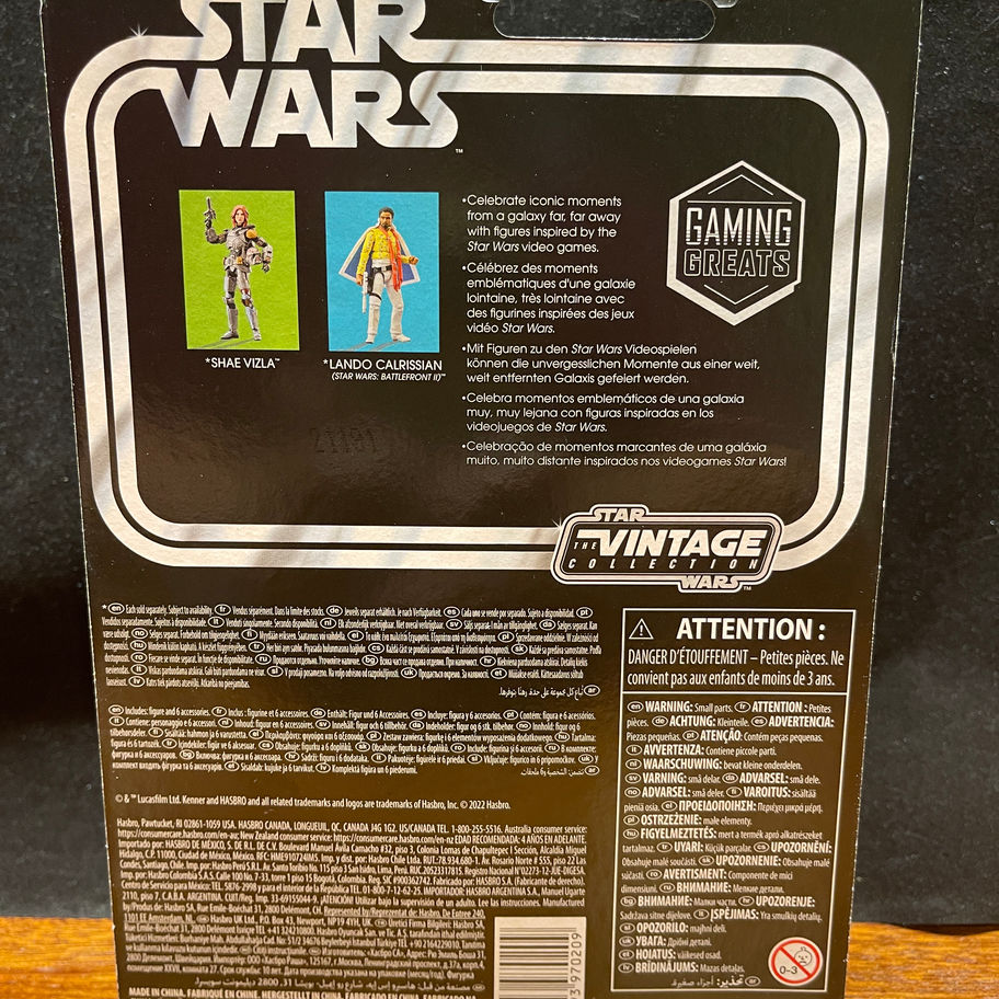 Star Wars Vintage Collection back packaging