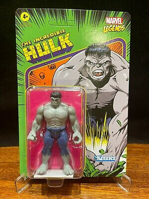Marvel Legends RETRO COLLECTION
 
GREY HULK
 

3.75" Action Figure
 
UNPUNCHED RETRO PACKAGING
 
GUARANTEED COLLECTORS GRADE MINT
 

A blast from the past! In an alternate universe, Kenner cranked out some amazing Marvel action figures in the 1980s - but not in ours! This Marvel Legends Retro 375 Collection 3 3/4-Inch Action Figure is an artifact from another dimension, a "What If?" for kids of the 1980s. Our hero has five points of articulation and a retro cardback complete with a Kenner logo appropriate for this vintage.
Marvel Legends RETRO GREY HULK 3.75" KENNER Figure UNPUNCHED