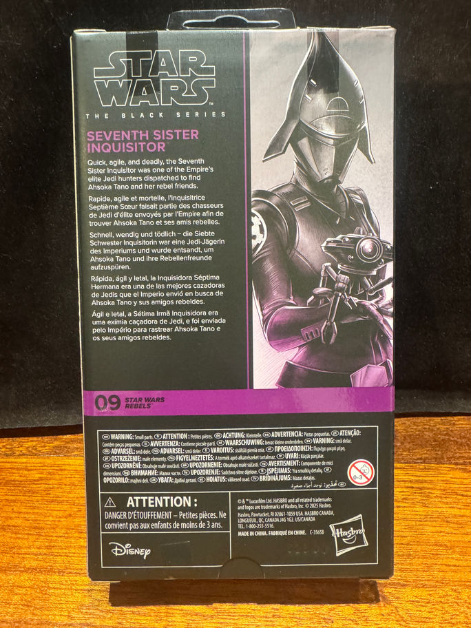 Star Wars Black Series SEVENTH SISTER INQUISITOR #09 6" Action Figure