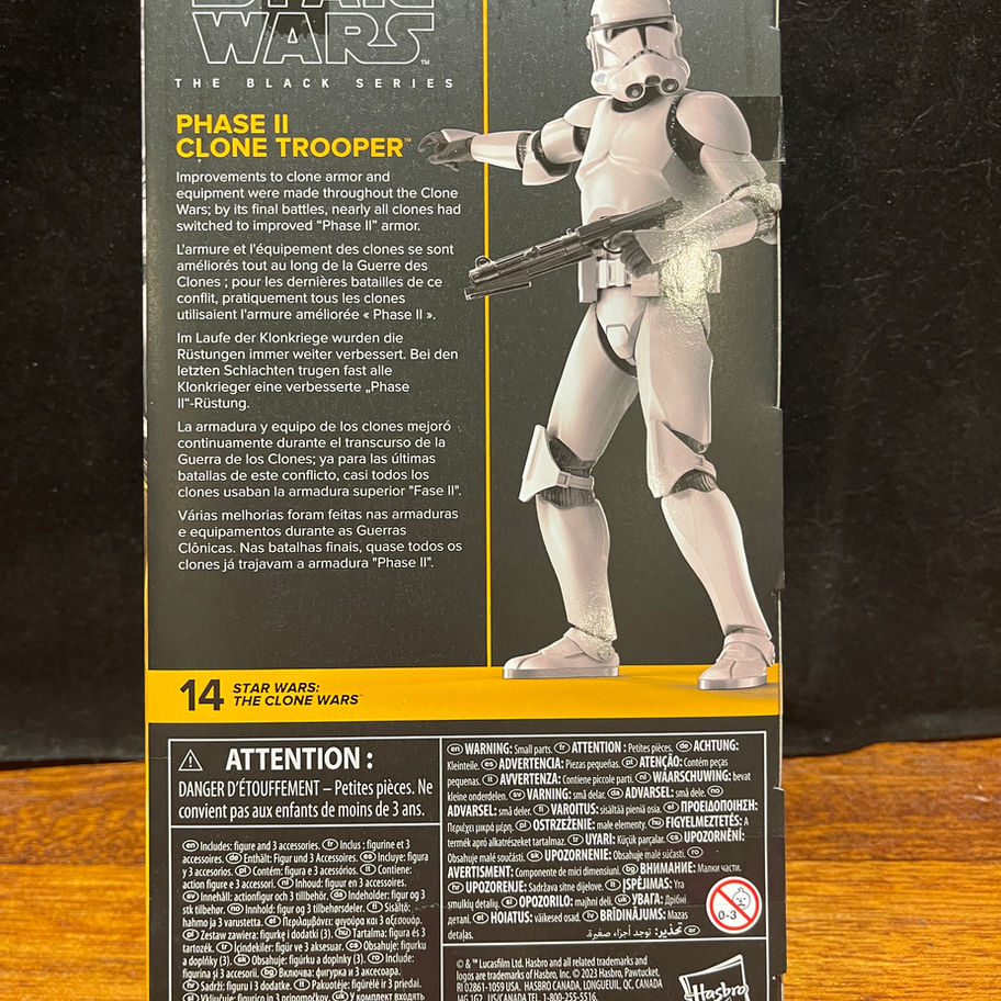 STAR WARS Black Series PHASE II CLONE TROOPER #14 6" Action Figure