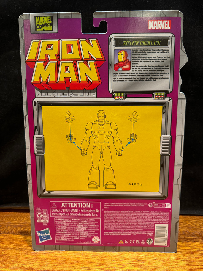IRON MAN RETRO Marvel Legends IRON-MAN (MODEL 9) 6" Action Figure