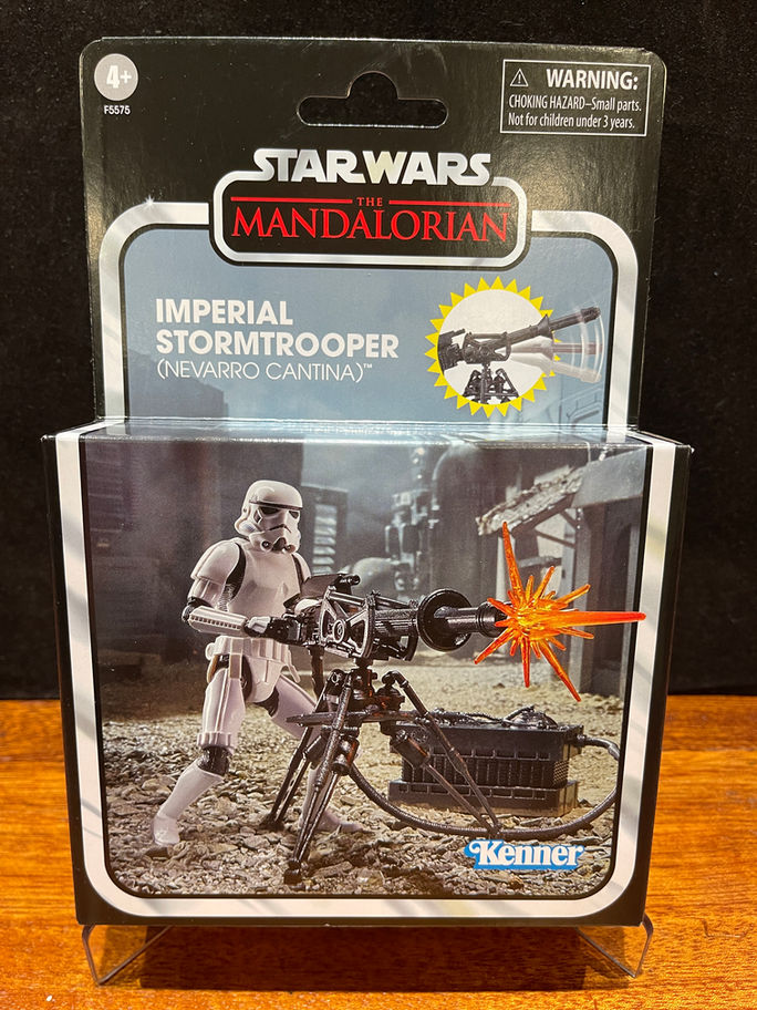 Imperial Stormtrooper action figure with heavy blaster