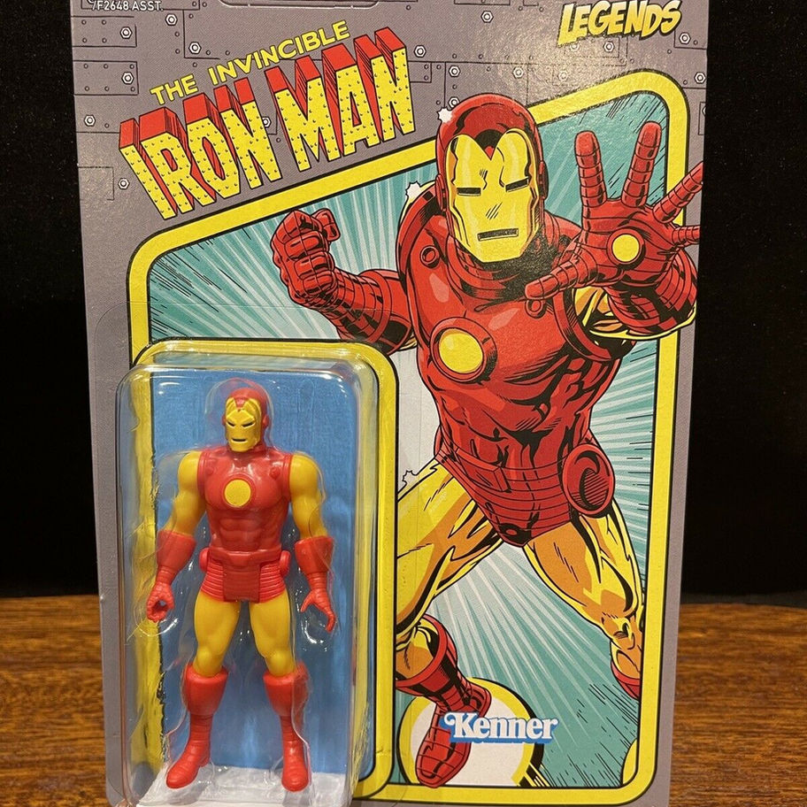 Iron Man retro action figure, Kenner Legends