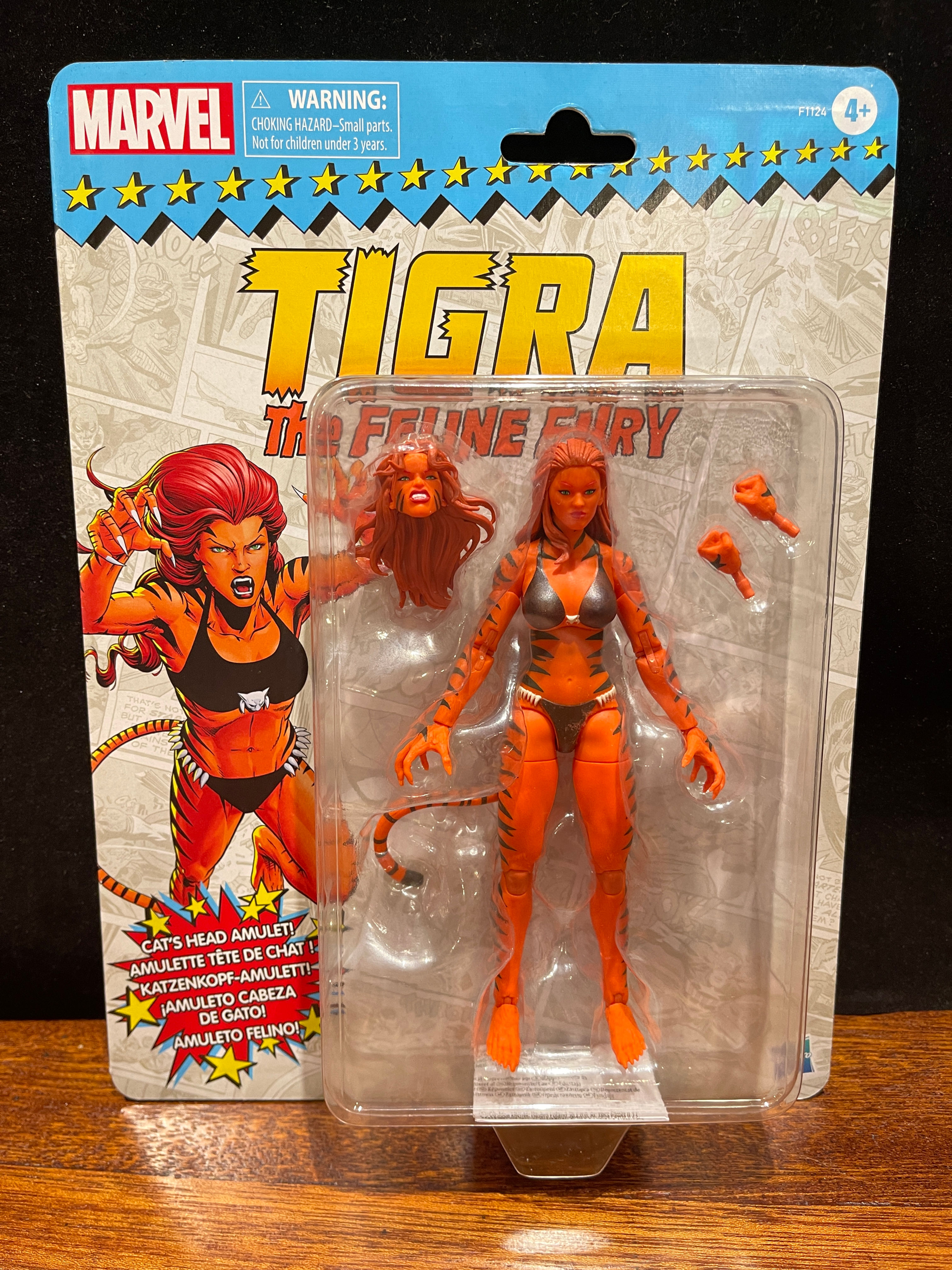 Tigra action figure in package