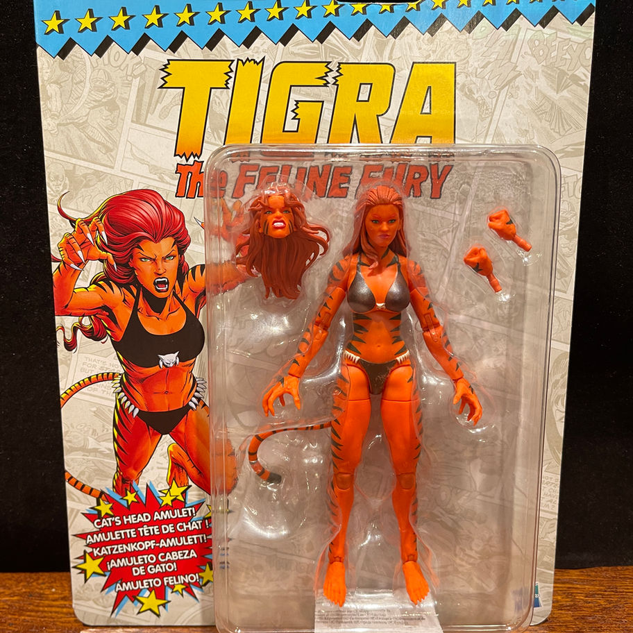 Tigra action figure in package