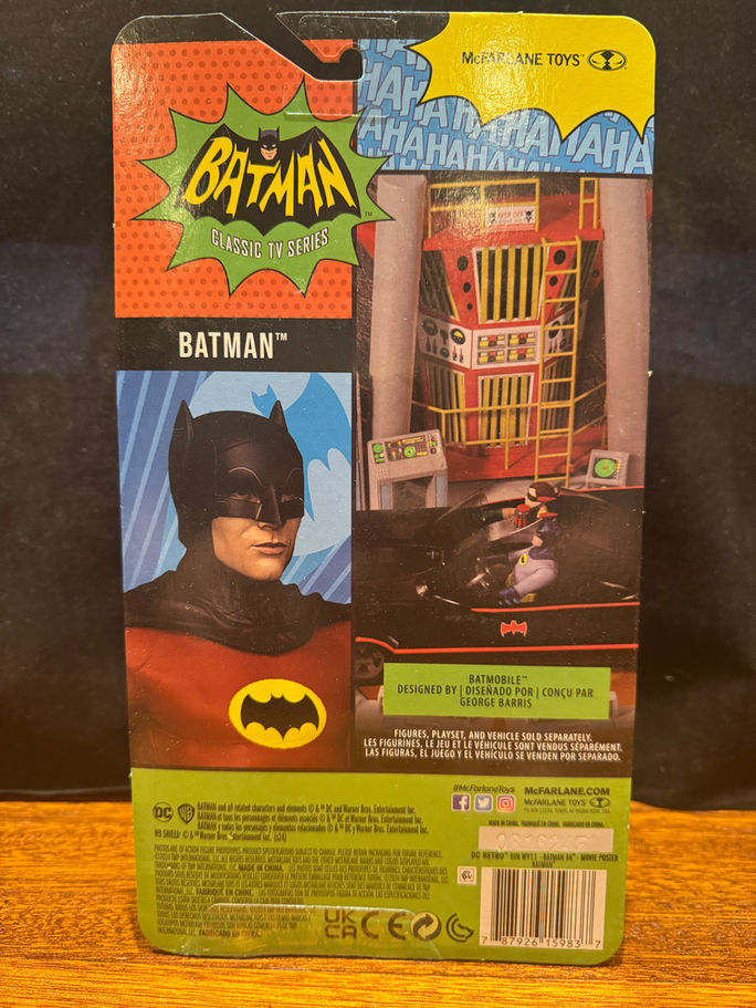 McFarlane Toys RETRO MOVIE POSTER BATMAN Classic TV Series 6" Action Figure