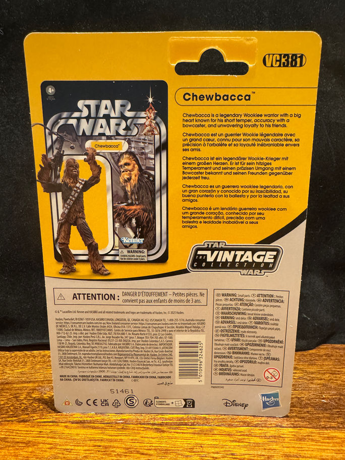 Chewbacca Star Wars Vintage Collection action figure packaging RAWSTARWARS