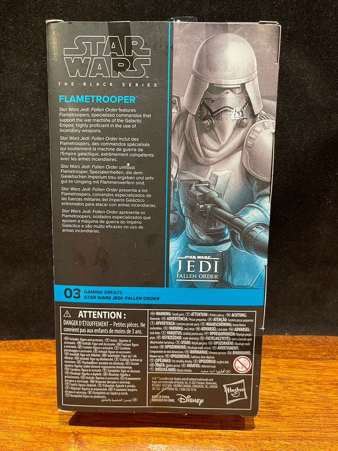 STAR WARS Black Series FLAMETROOPER #03 Gaming Greats 6 "Action Figure