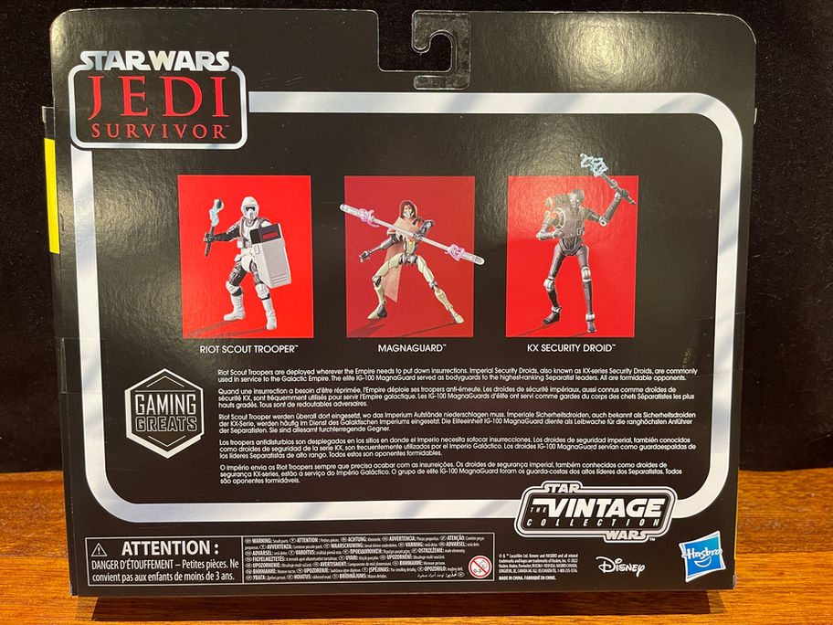 STAR WARS Jedi STAR WARS Vintage Collection GAMING GREATS STAR WARS JEDI: SURVIVOR 3 Packaction figures