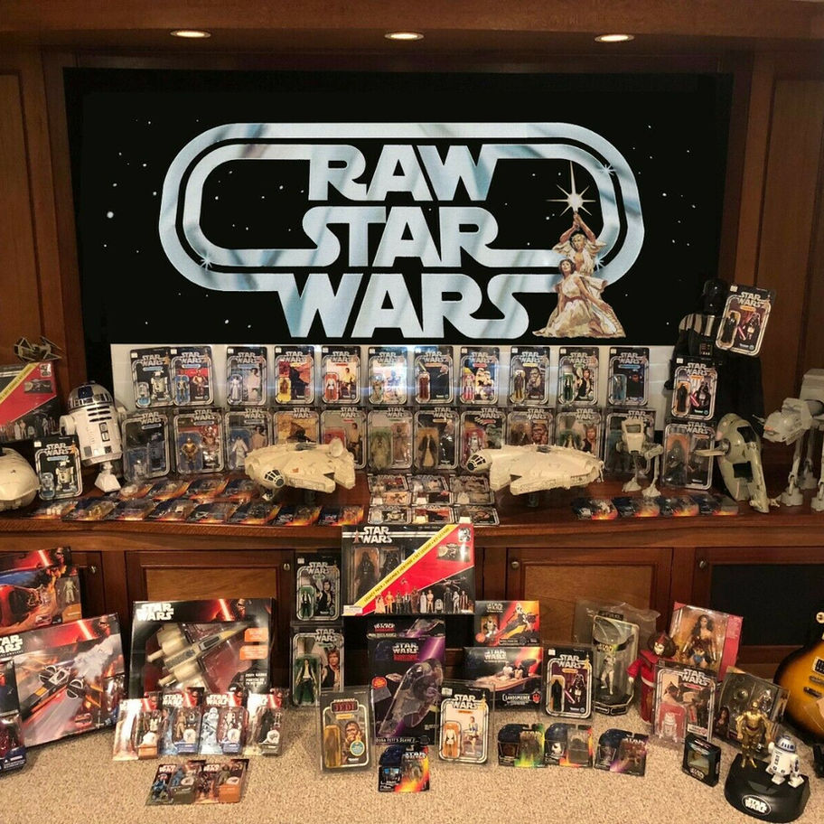 RAW STAR WARS collection display