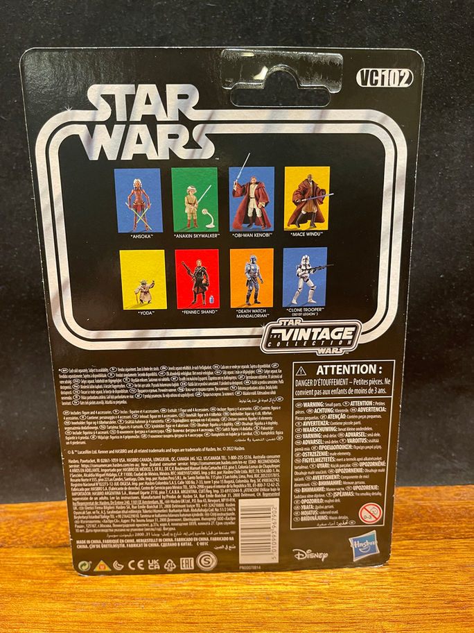 STAR WARS Vintage Collection Cad Bane action figure back packaging