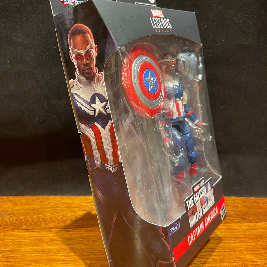 Captain America action figure in box
