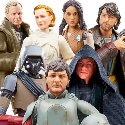 Eight Star Wars Black Series action figures