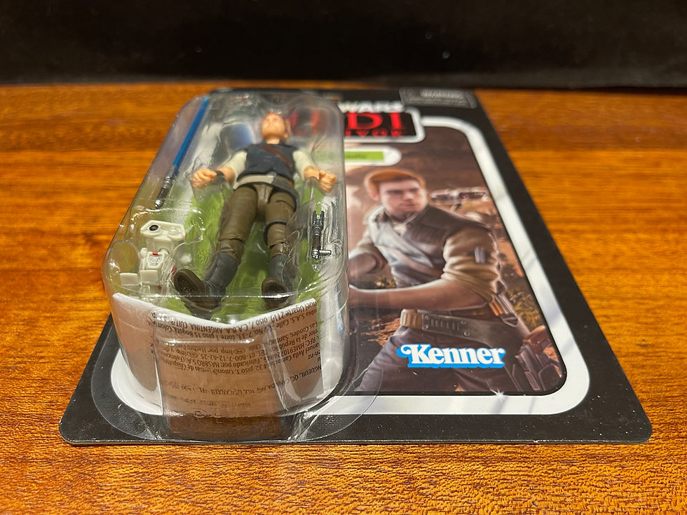 Thumbnail: Cal Kestis action figure, Kenner card