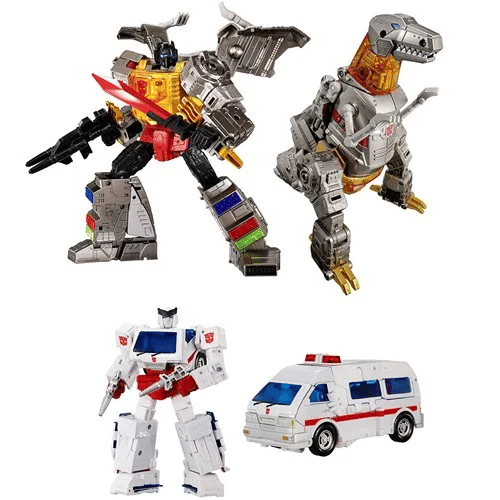 Transformers Dramatic Capture Series Dinobot Island Part 1 Ratchet and Grimlock