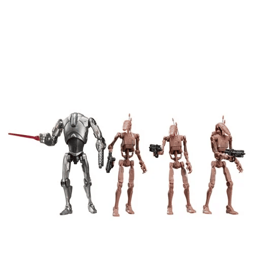 Star Wars Vintage Collection Super Battle Droid & Battle Droids Geonosis 4-Pack
