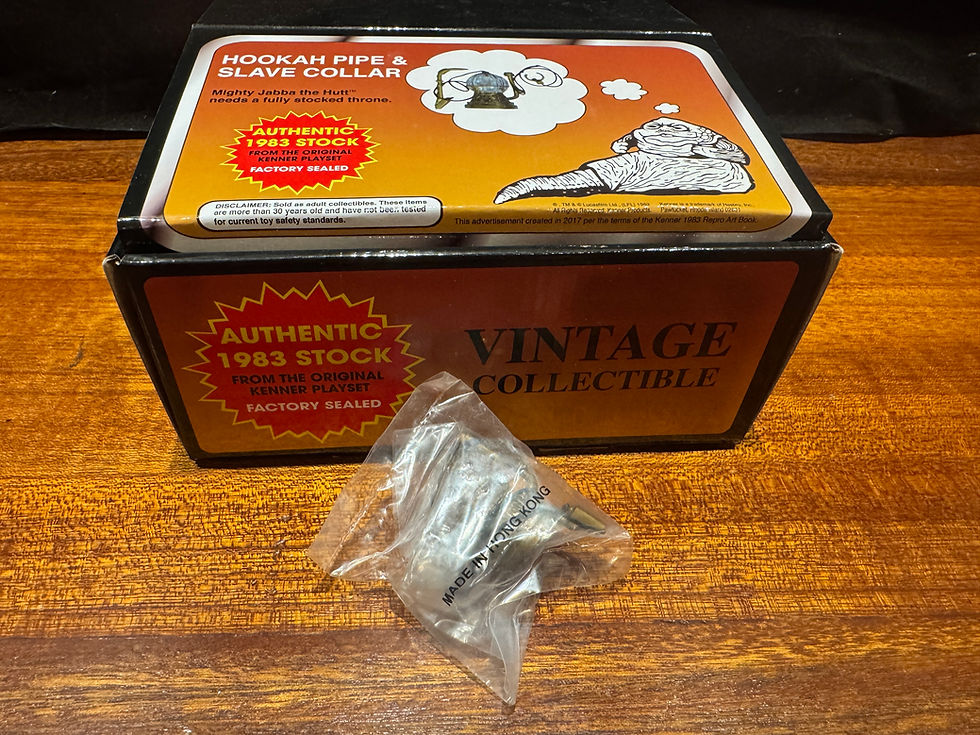 Thumbnail: KENNER Star Wars JABBA'S HOOKAH PIPE & SLAVE COLLAR Factory Sealed