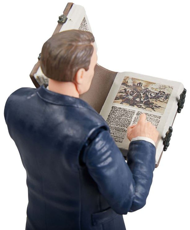 Marcus Brody action figure studying ancient text