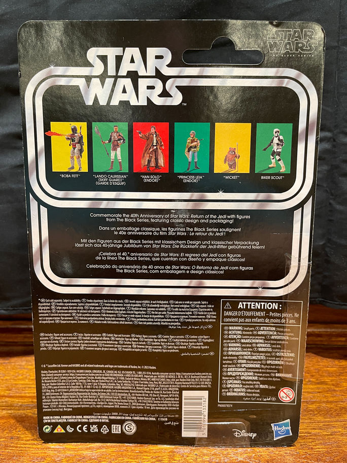 STAR WARS Black Series Anakin Skywalker (Ahsoka) #17 action figure box back
