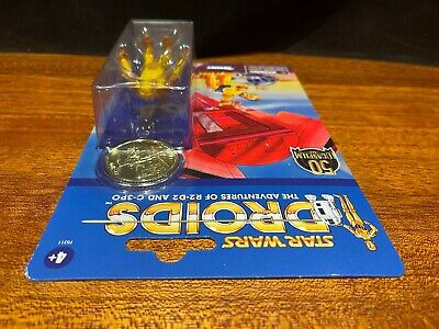 Star Wars Droids 20th Anniversary coin and figure