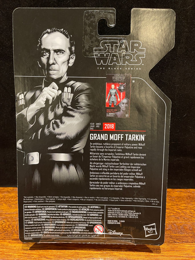 Grand Moff Tarkin Star Wars Black Series action figure packaging