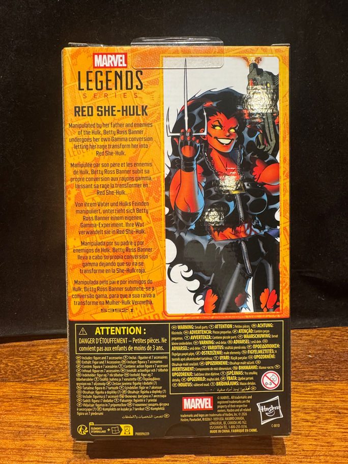 Marvel Legends RED SHE-HULK 6" Action Figure