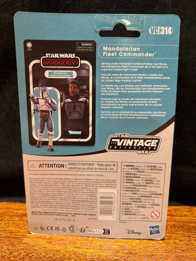 STAR WARS Vintage Collection MANDALORIAN FLEET COMMANDER VC314 3.75" Figure