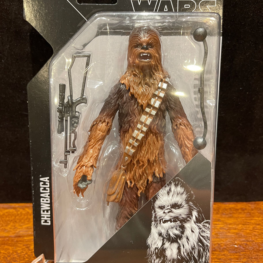 Chewbacca action figure in package