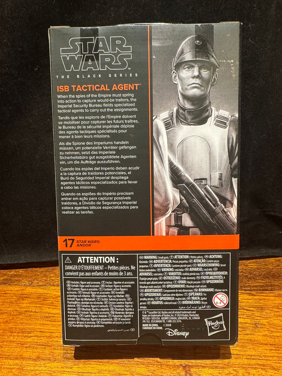 Miniature : STAR WARS Black Series ISB TACTICAL AGENT #17 6" Action Figure