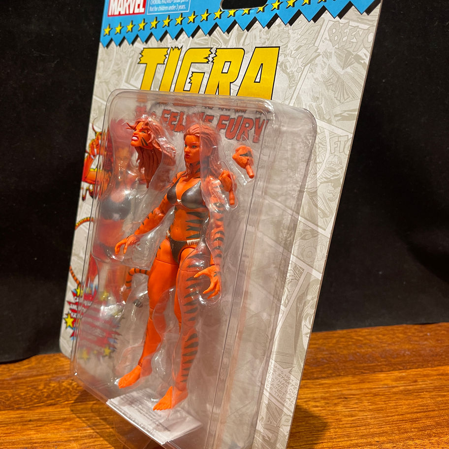 Tigra Marvel action figure in package