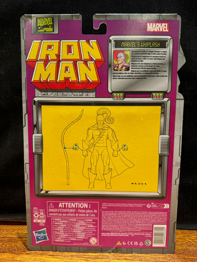 IRON MAN RETRO Marvel Legends WHIPLASH 6" Action Figure