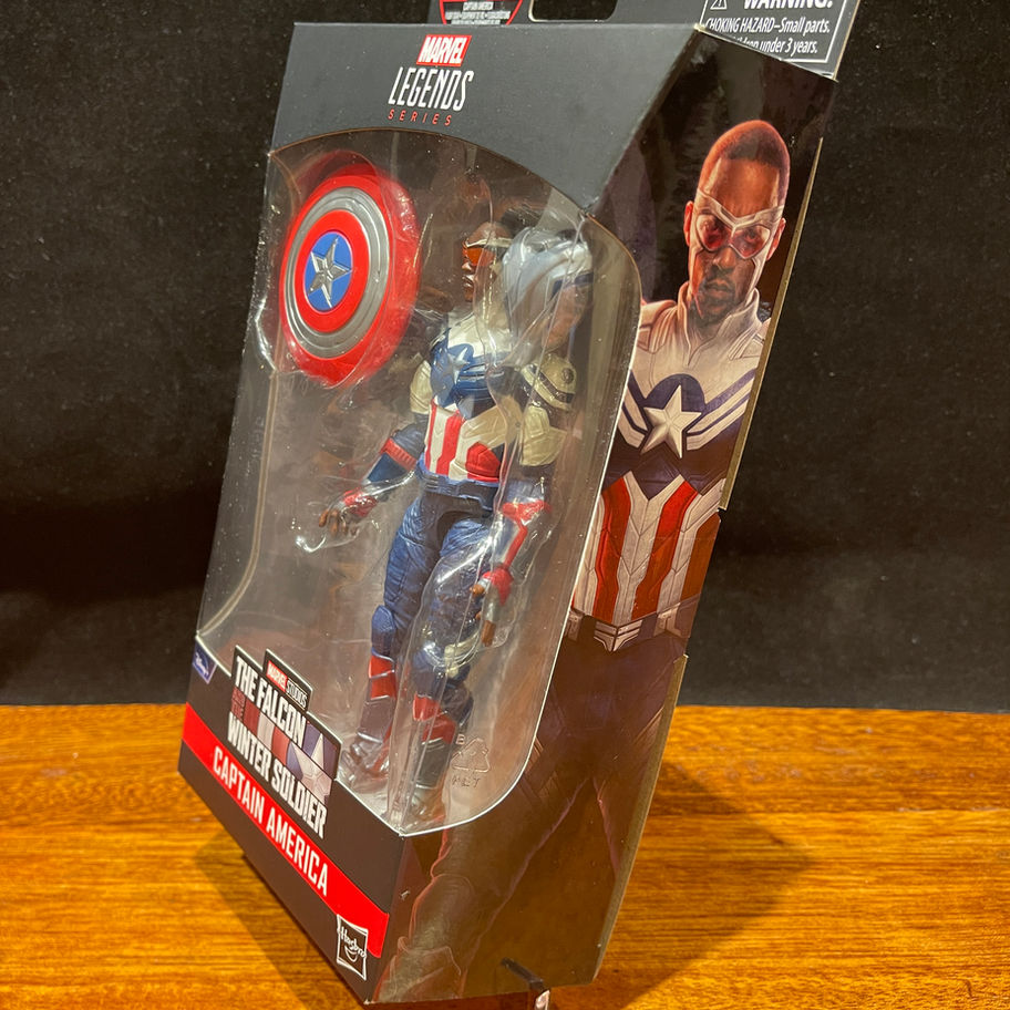 Captain America action figure in box