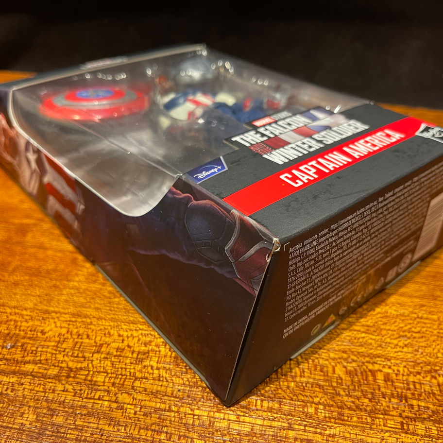 Captain America action figure in box