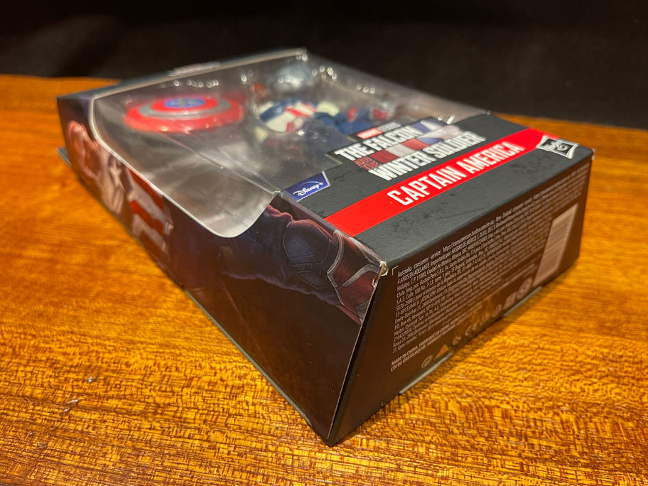 Captain America action figure in box