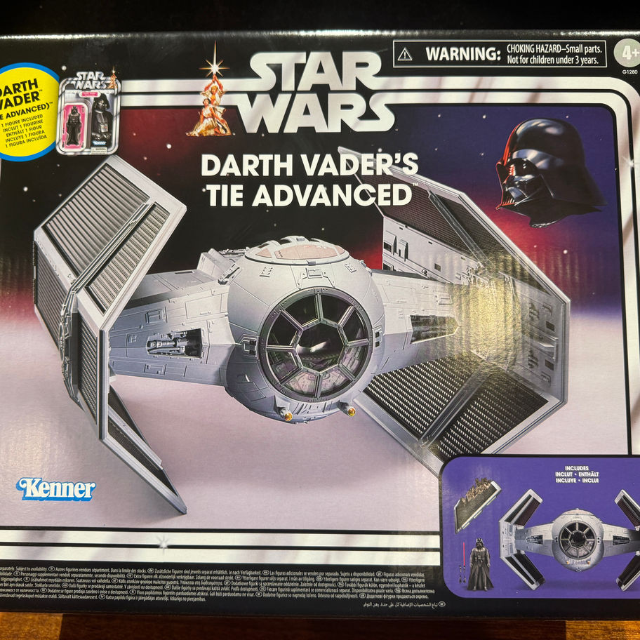 STAR WARS Vintage Collection DARTH VADER'S TIE ADVANCED with Carded VC334 Figure