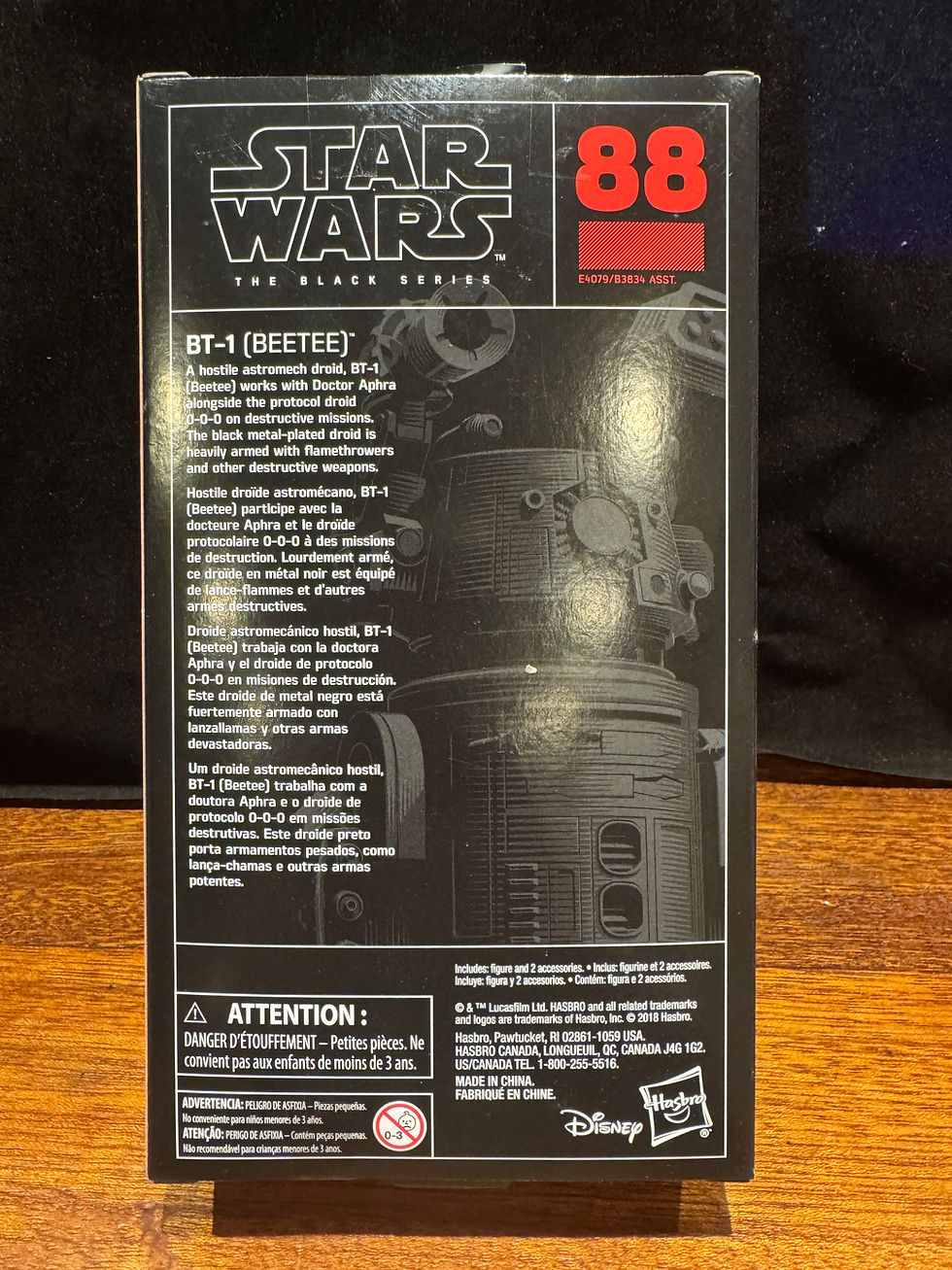 Miniature : STAR WARS Black Series BT-1 (Bee-Tee) #88 6" Action Figure