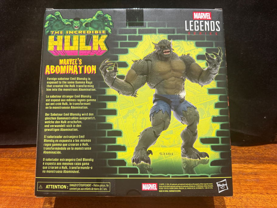 Incredible Hulk Marvel Legends ABOMINATION 6" Action Figure