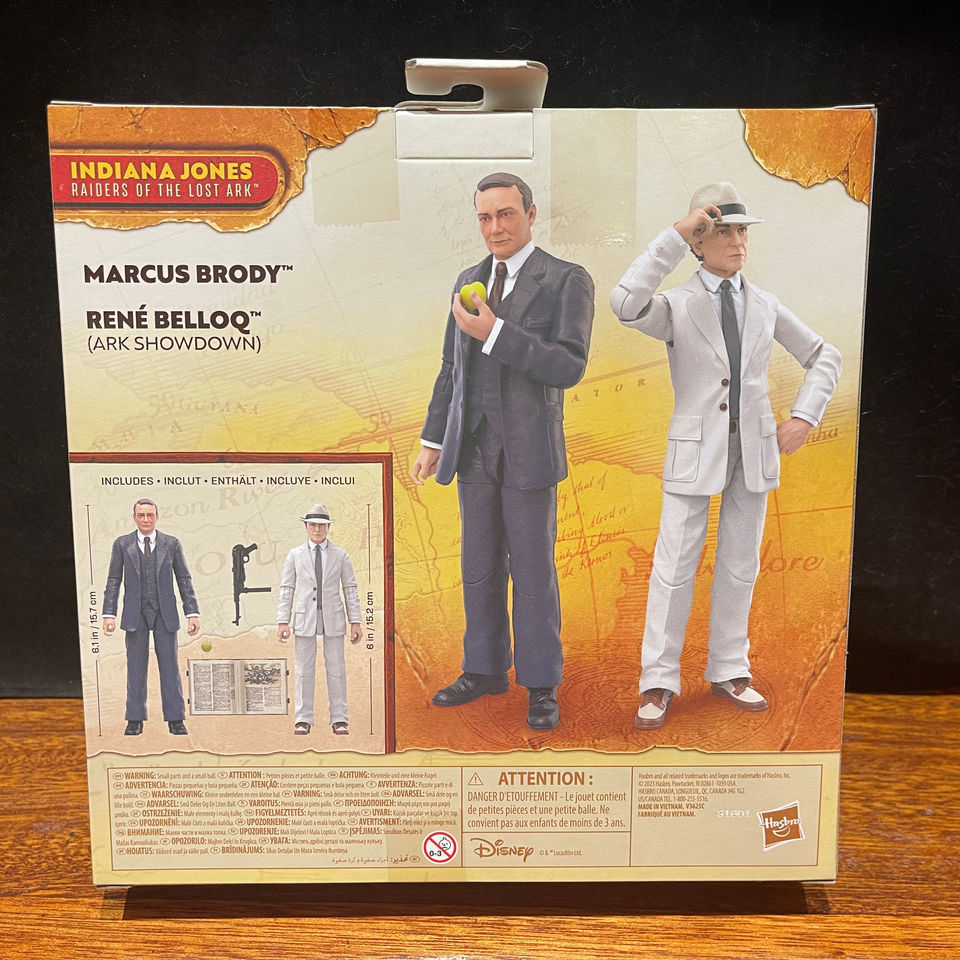 Indiana Jones action figures: Marcus Brody & Rene Belloq (Ark Showdown)