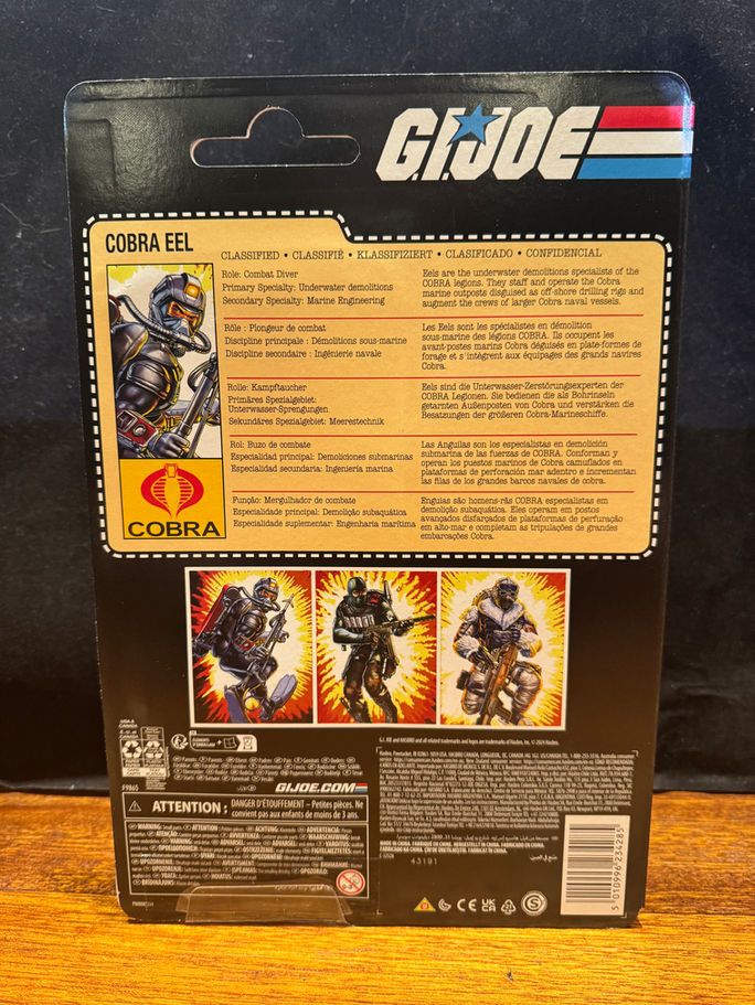 GI JOE CLASSIFIED RETRO COBRA EEL 6" Action Figure