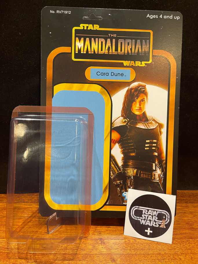Mandalorian Cara Dune action figure with RAWSTARWARS