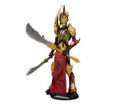 Spawn figure with golden armor and swords