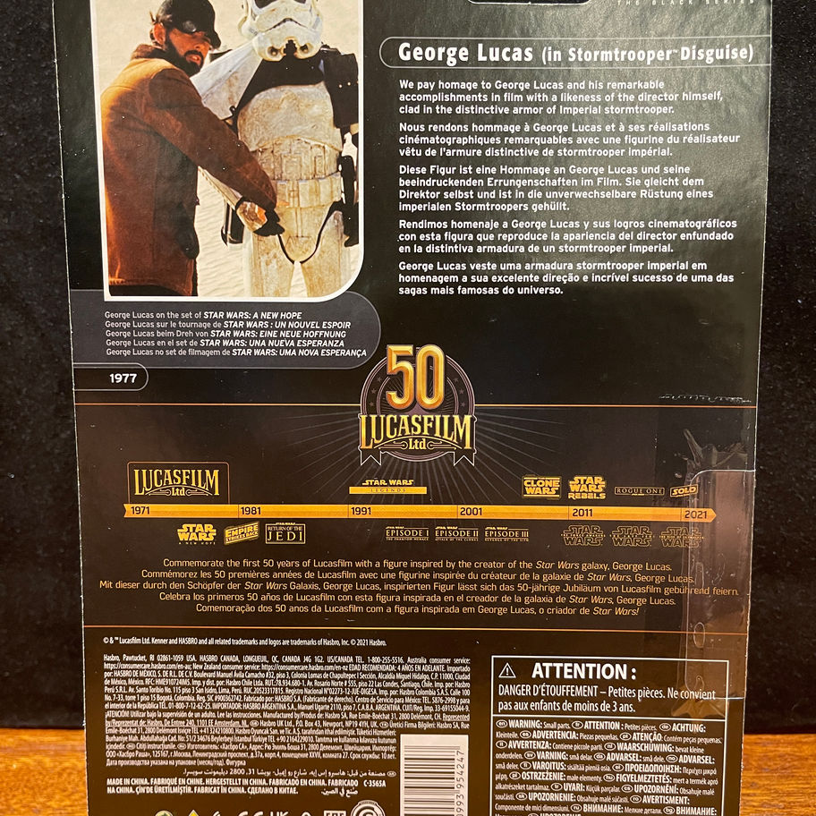 Star Wars Black Series GEORGE LUCAS (in Stormtrooper Disguise) 6" Figure