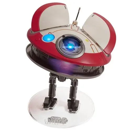 Red and white Star Wars droid action figure