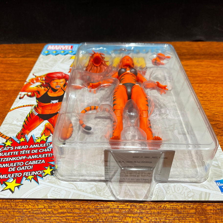 Marvel Tigra action figure in packaging